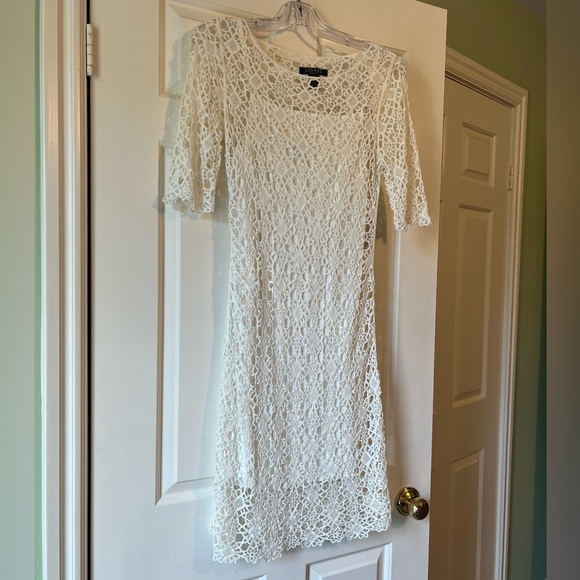 Ralph Lauren Crochet white dress - Picture 1 of 3